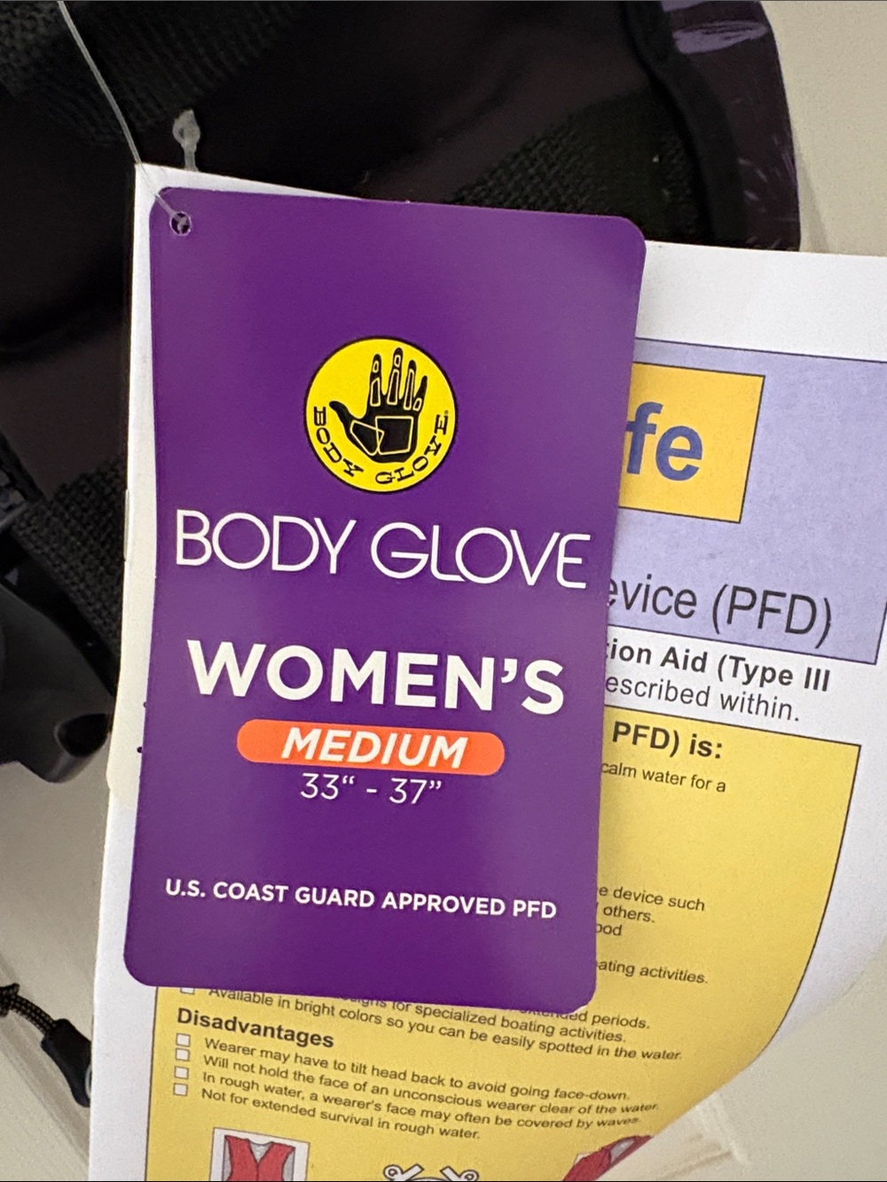 Body Glove Women's Purple Palm-Print Neoprene Life Vest - Picture 5 of 5